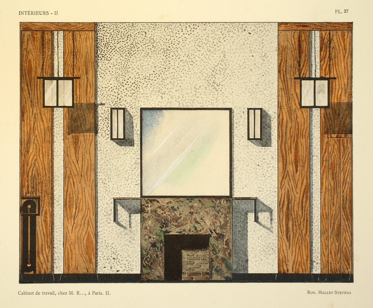 Cabinet de travail II, chez M. R .., i Paris, illustration fra 