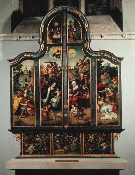 Orgel, ca. 1540 (med lukkede døre) af Robert Moreau