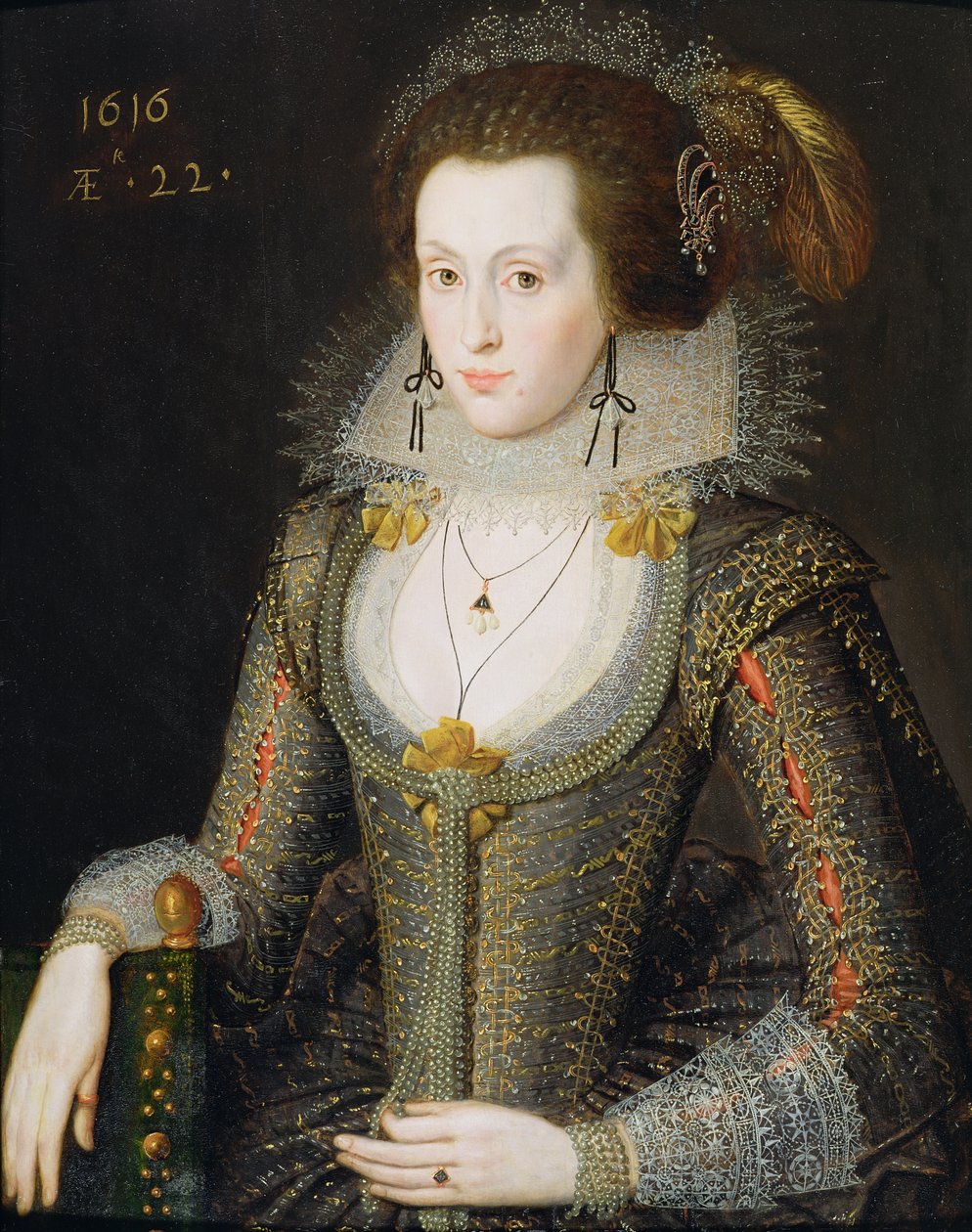 Elizabeth Poulett, 1616 af Robert Peake