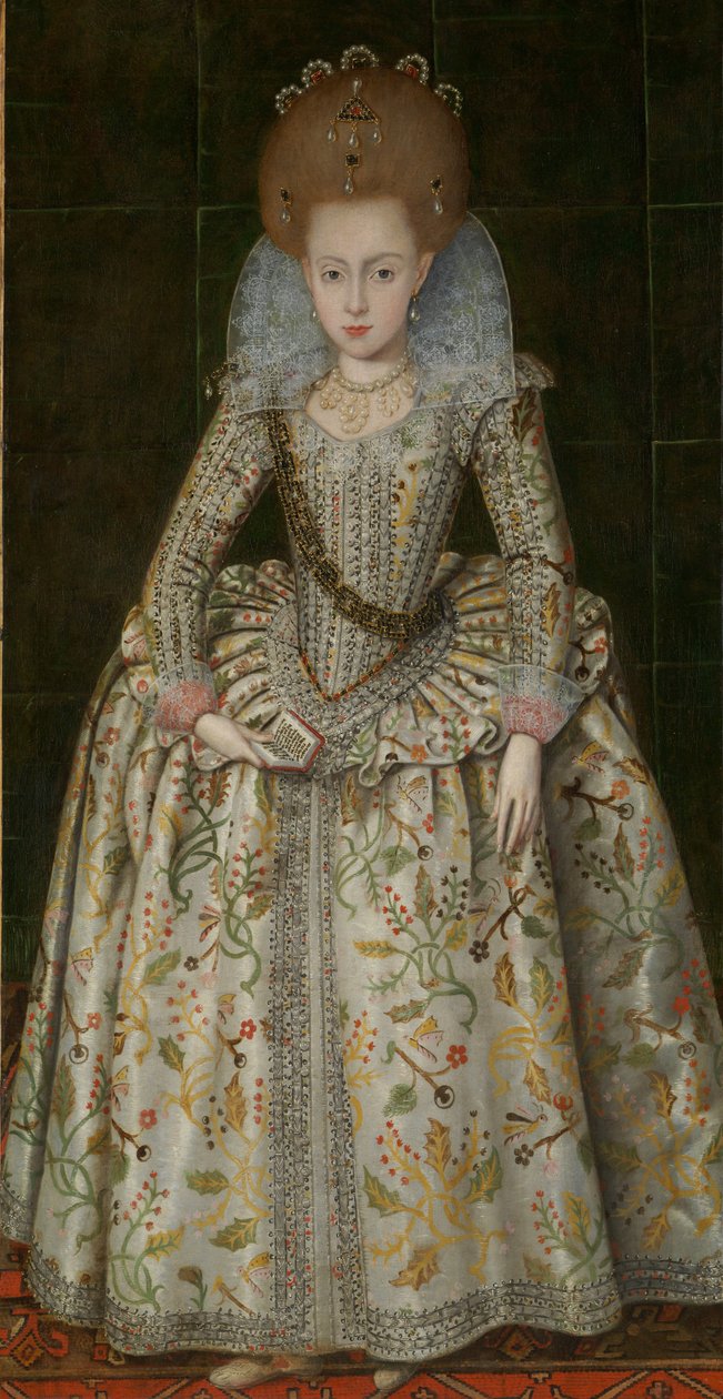 Prinsesse Elizabeth (1596–1662), senere dronning af Bøhmen, ca. 1606 af Robert Peake