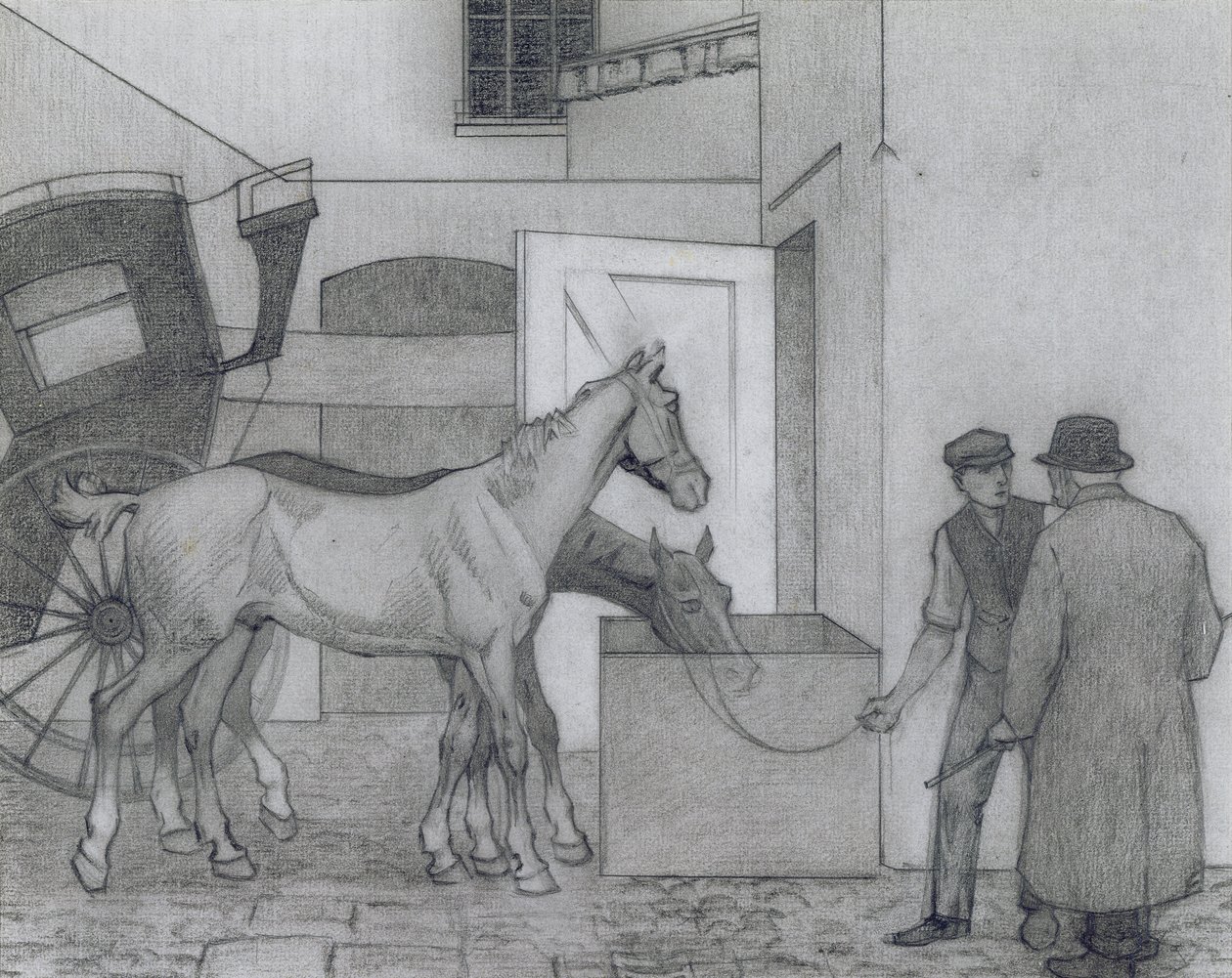 Crocks, ca. 1924 (farveblyant på papir) af Robert Polhill Bevan