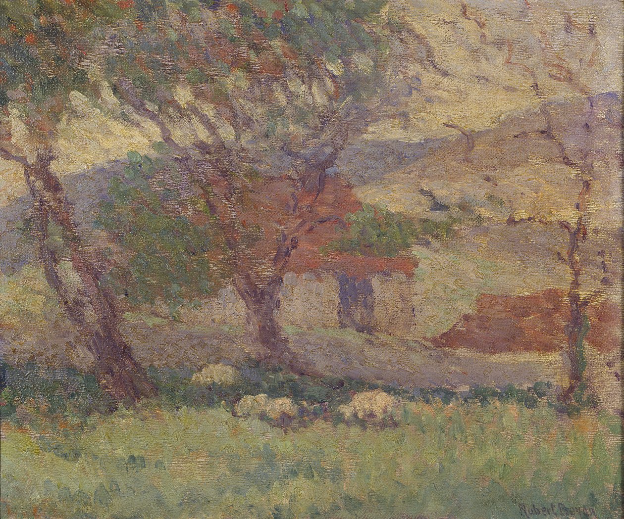 I Downs nær Lewes, 1906 af Robert Polhill Bevan