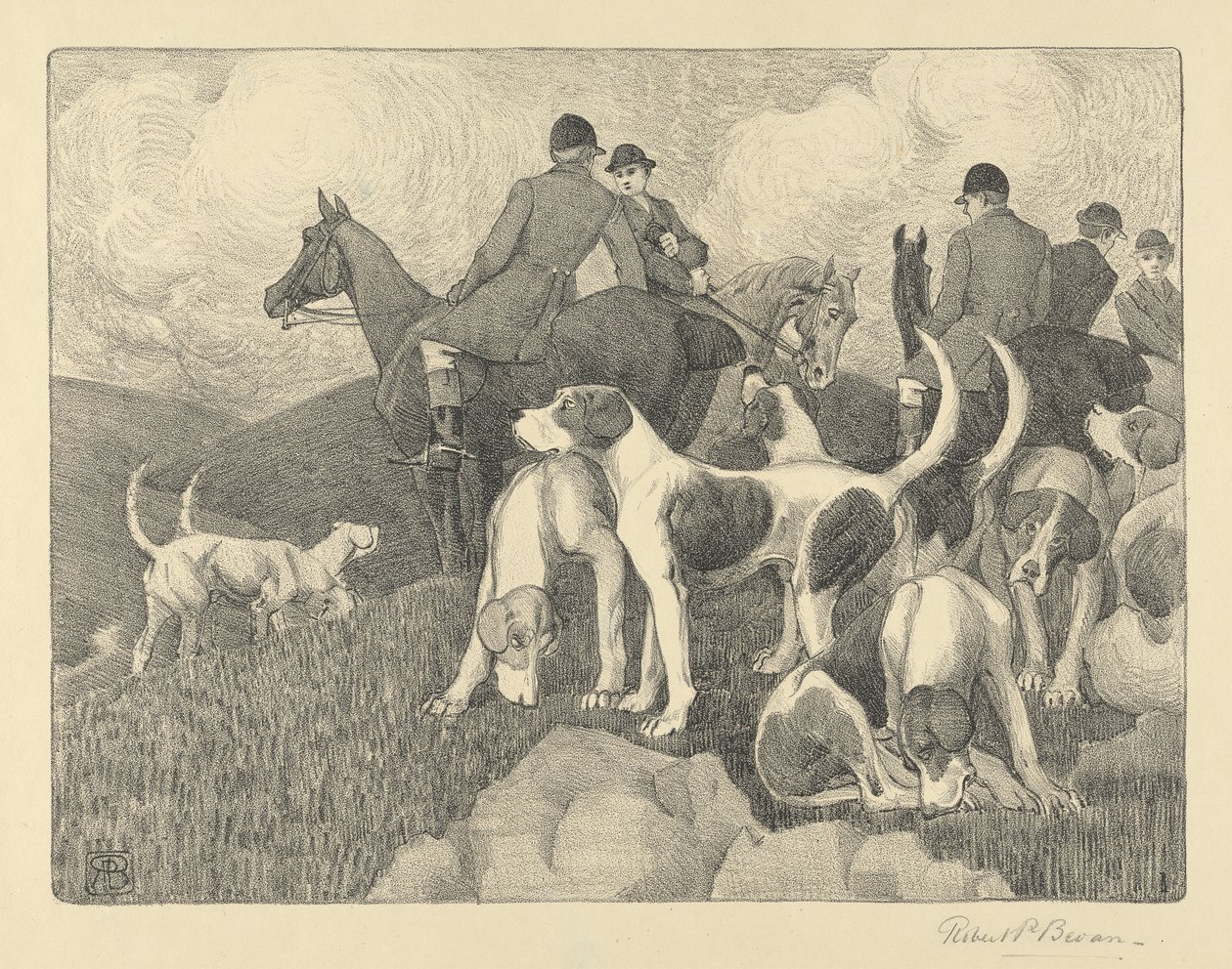 Mødet, 1898 af Robert Polhill Bevan