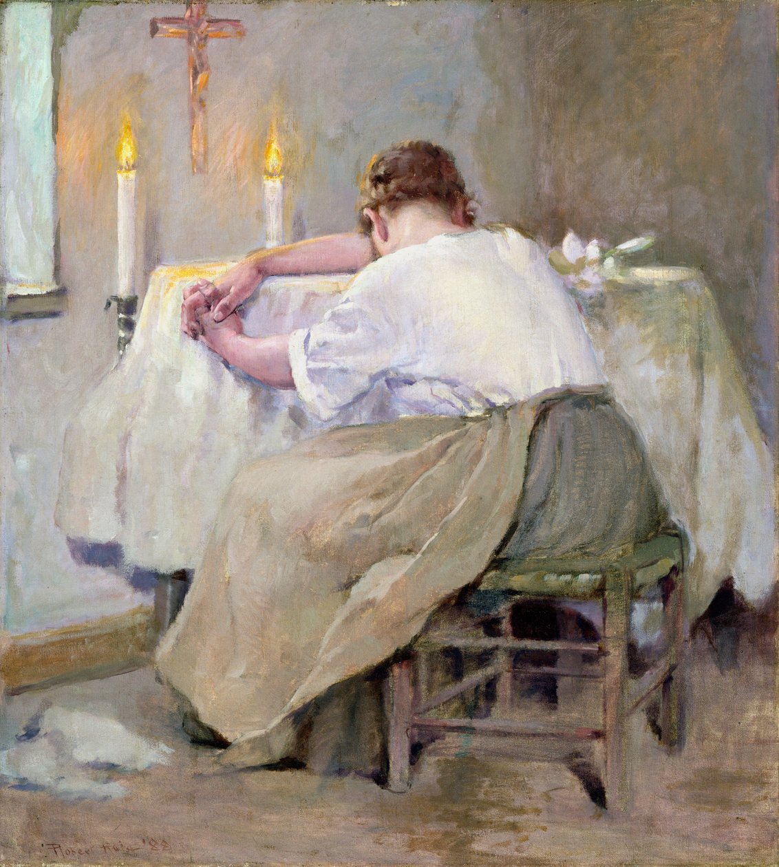Hendes førstefødte eller den førstefødtes død, 1888 af Robert Payton Reid