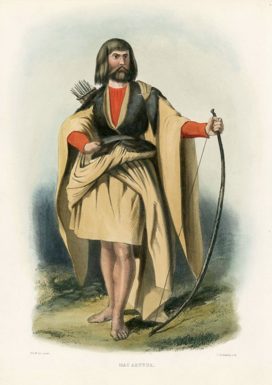Mac Arthur, fra The Clans of the Scottish Highlands, pub.1845 af Robert Ronald McIan