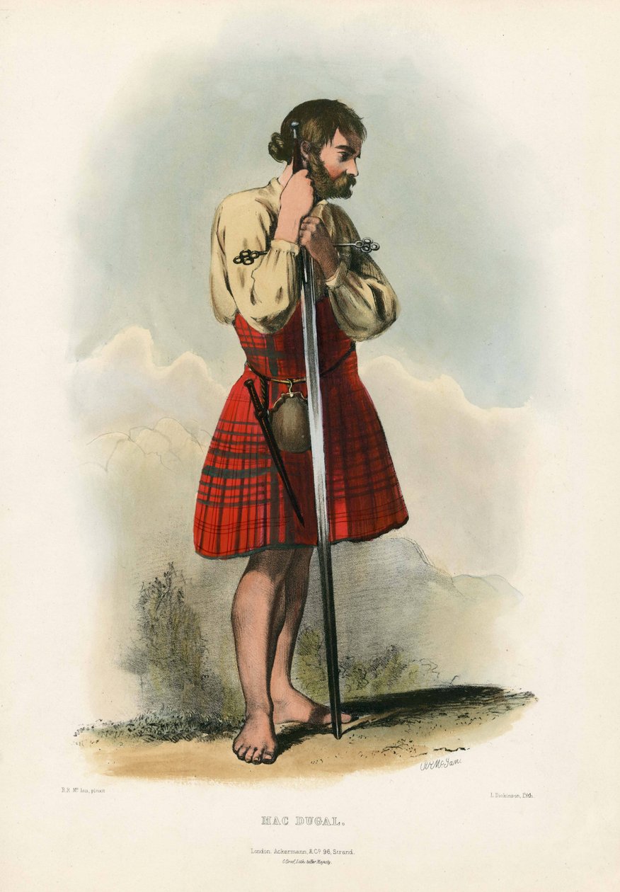 Mac Duggal, fra The Clans of the Scottish Highlands, pub.1845 af Robert Ronald McIan