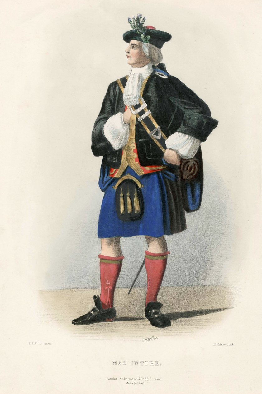 Mac Intire, fra The Clans of the Scottish Highlands, pub.1845 af Robert Ronald McIan