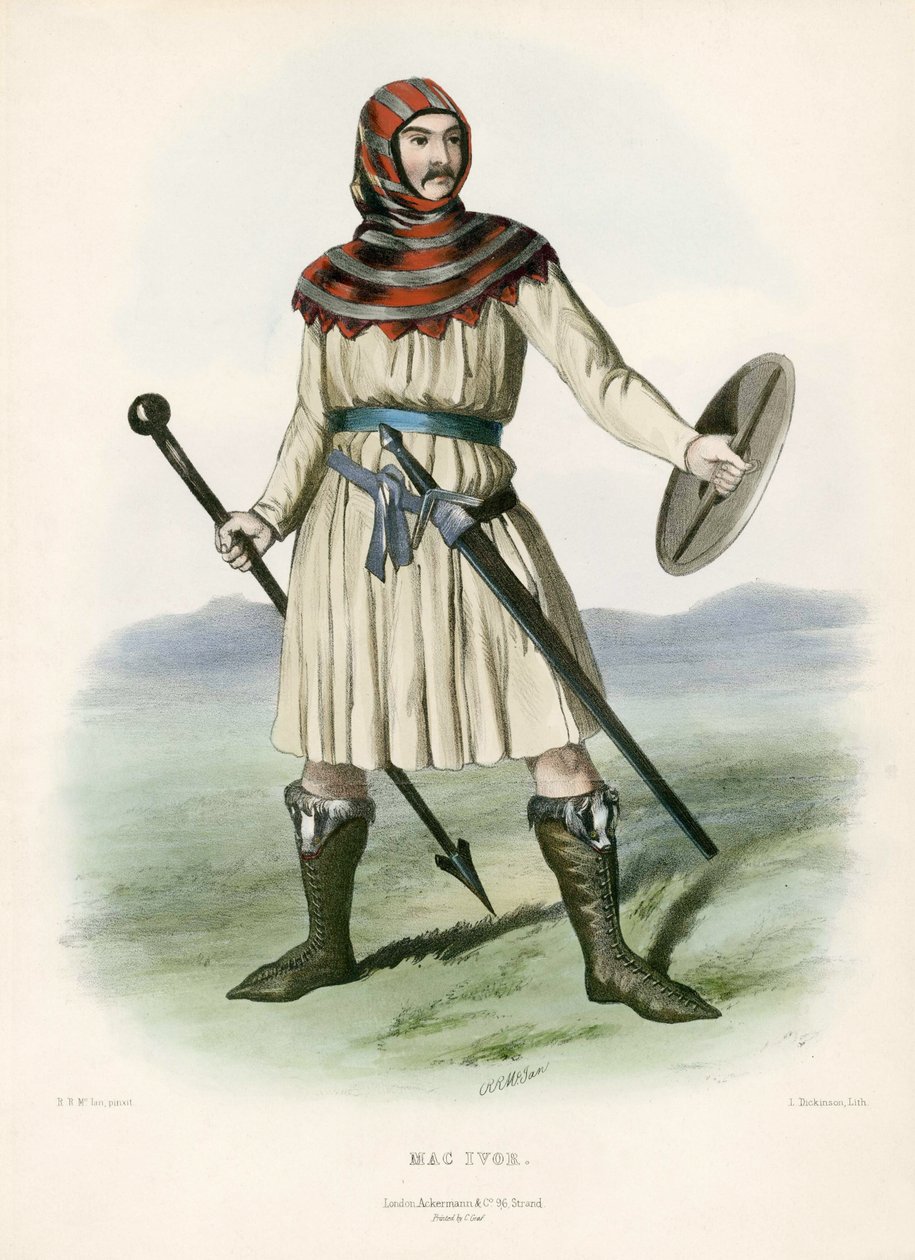 Mac Ivor, fra The Clans of the Scottish Highlands, pub.1845 af Robert Ronald McIan