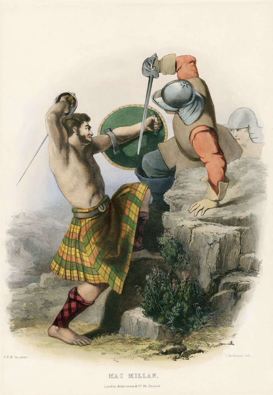 Mac Millan, fra The Clans of the Scottish Highlands, pub.1845 af Robert Ronald McIan