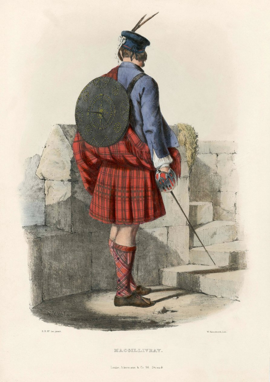 Macgillivray, fra The Clans of the Scottish Highlands, pub.1845 af Robert Ronald McIan