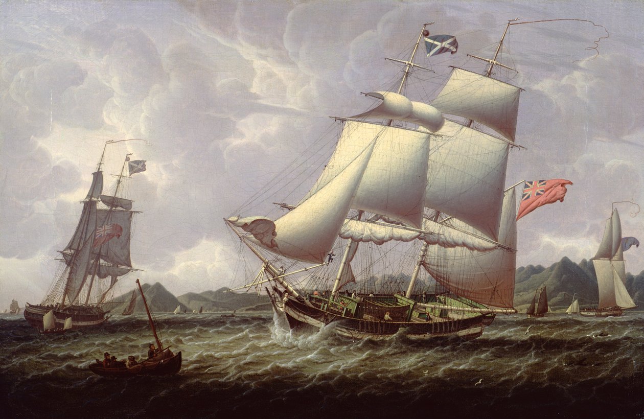 British Schooners, 1828 af Robert Salmon