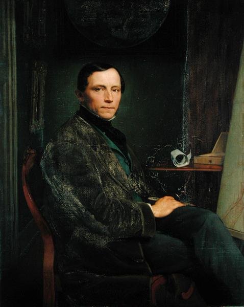 Selvportræt, 1856 af Robert Schneider