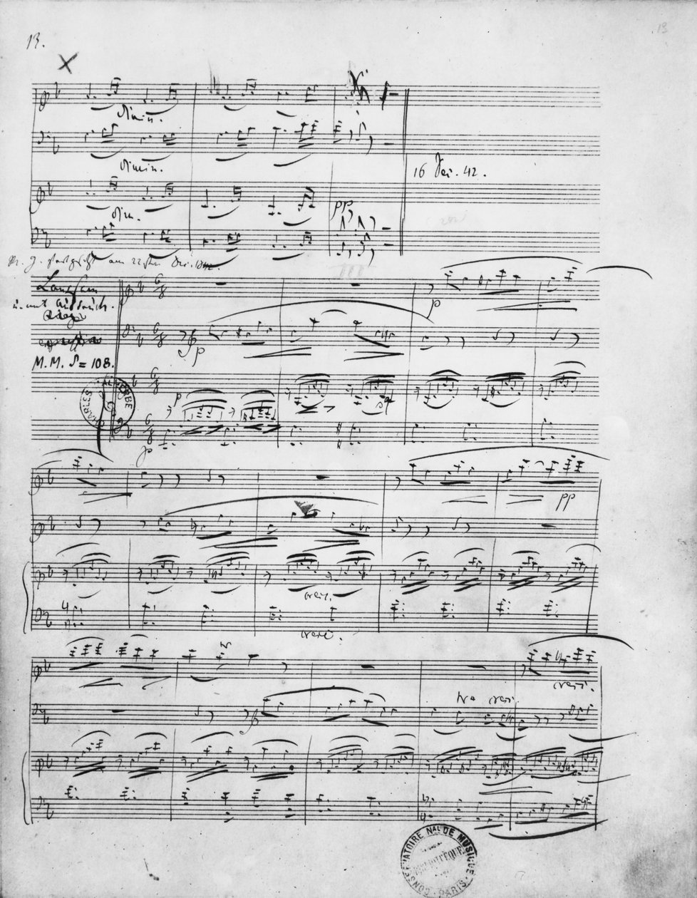 Ms.312, Phantasiestucke, Opus 88, for klaver, violin og cello, 1842 af Robert Schumann