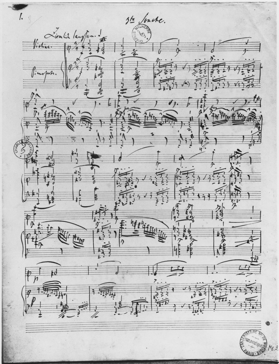 Tredje sonate for klaver og violin af Robert Schumann