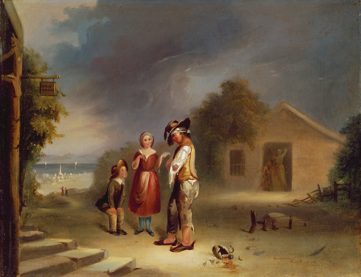 Drunkards Plight, 1845 af Robert Scott Duncanson