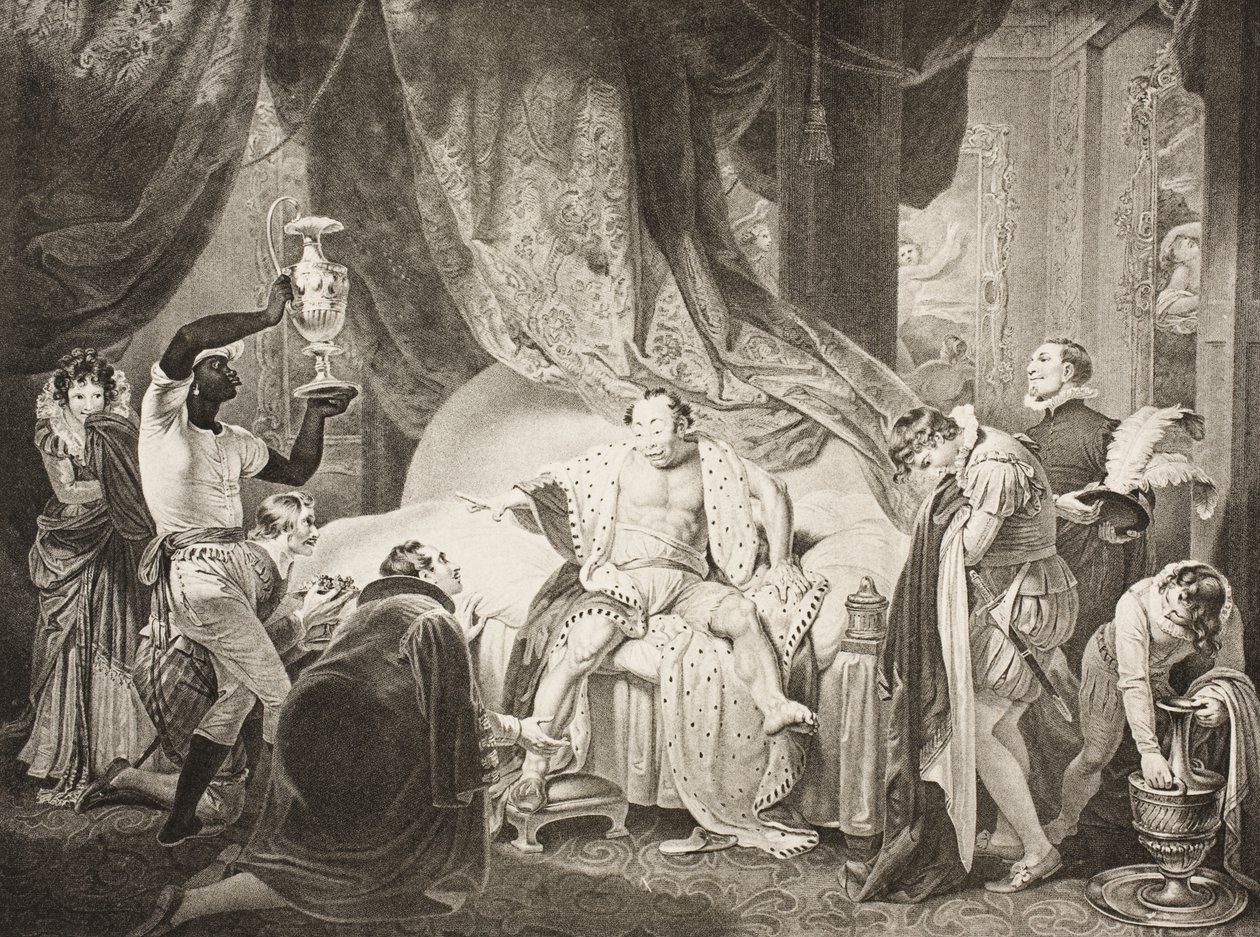 Et sengekammer i Herrens hus, Induktion, Scene II, fra 