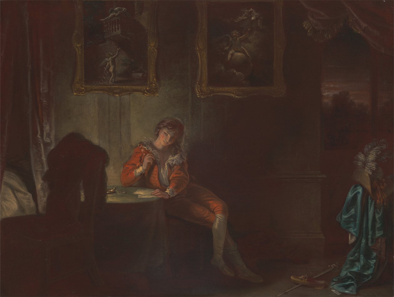 The Seven Ages of Man- The Lover, As You Like It, II, vii af Robert Smirke