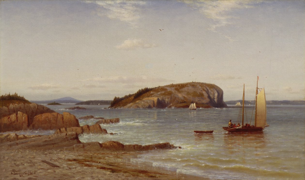 Bald Porcupine Island, 1868 af Robert Swain Gifford