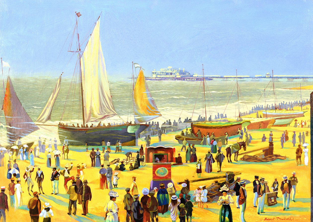 Spøgelser på Brighton Beach af Robert Tyndall