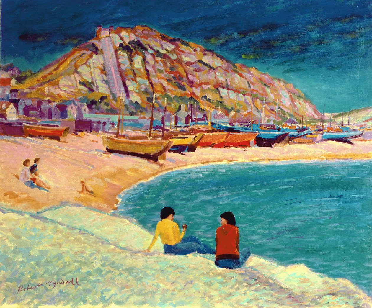 Hastings: strandscene af Robert Tyndall