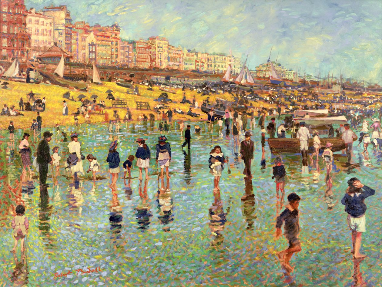 At fordrive tiden på Brighton Beach af Robert Tyndall