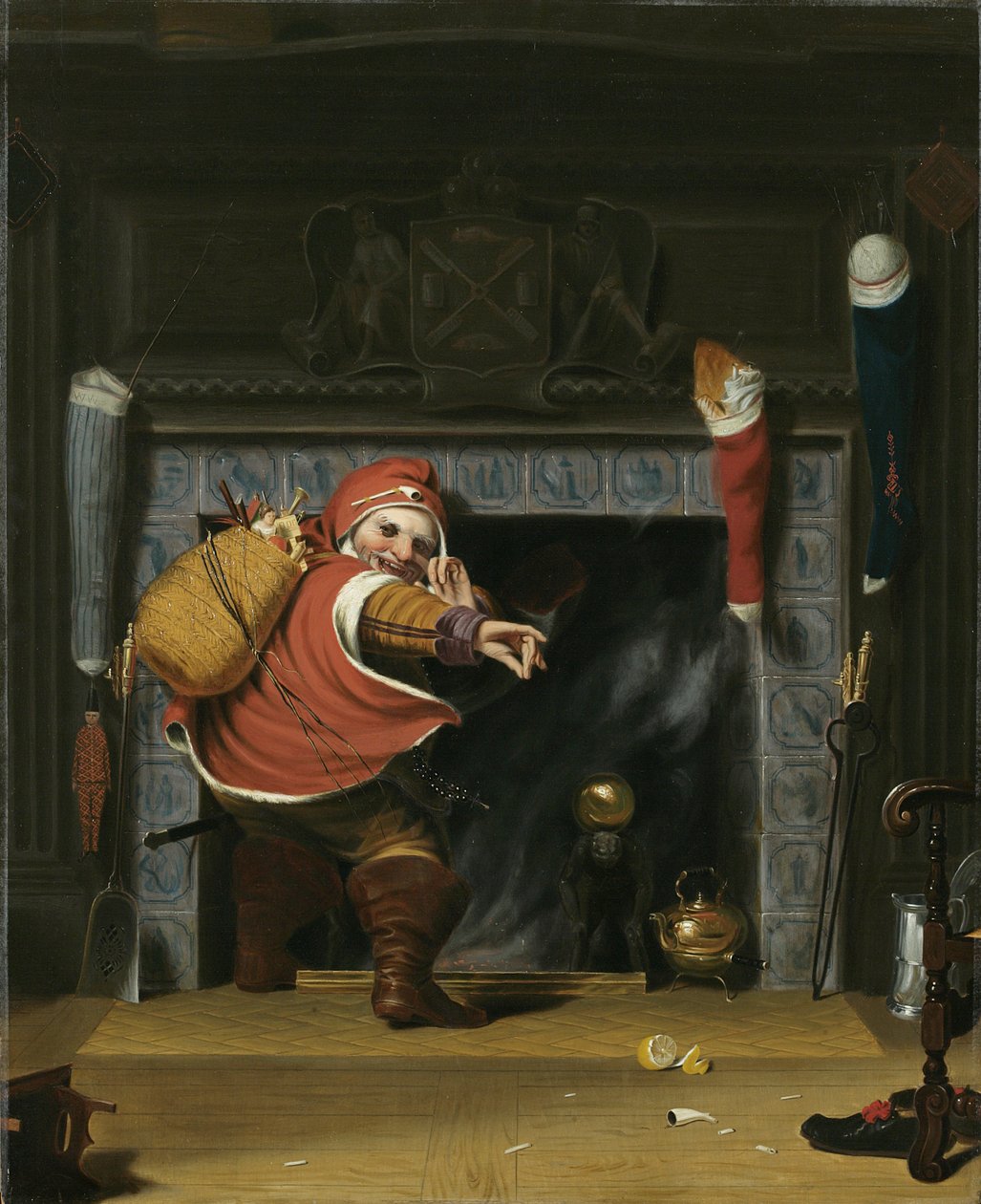 Julemanden eller St. Nicholas, 1837 af Robert Walter Weir
