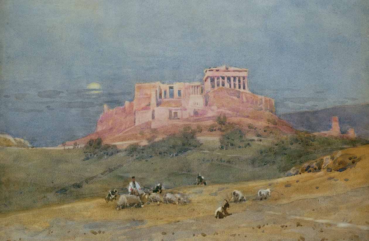 Akropolis, ca.1885 af Robert Weir Allan