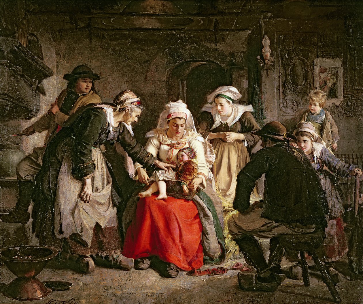 En bretonsk troldkvinde, 1872 af Robert Wylie