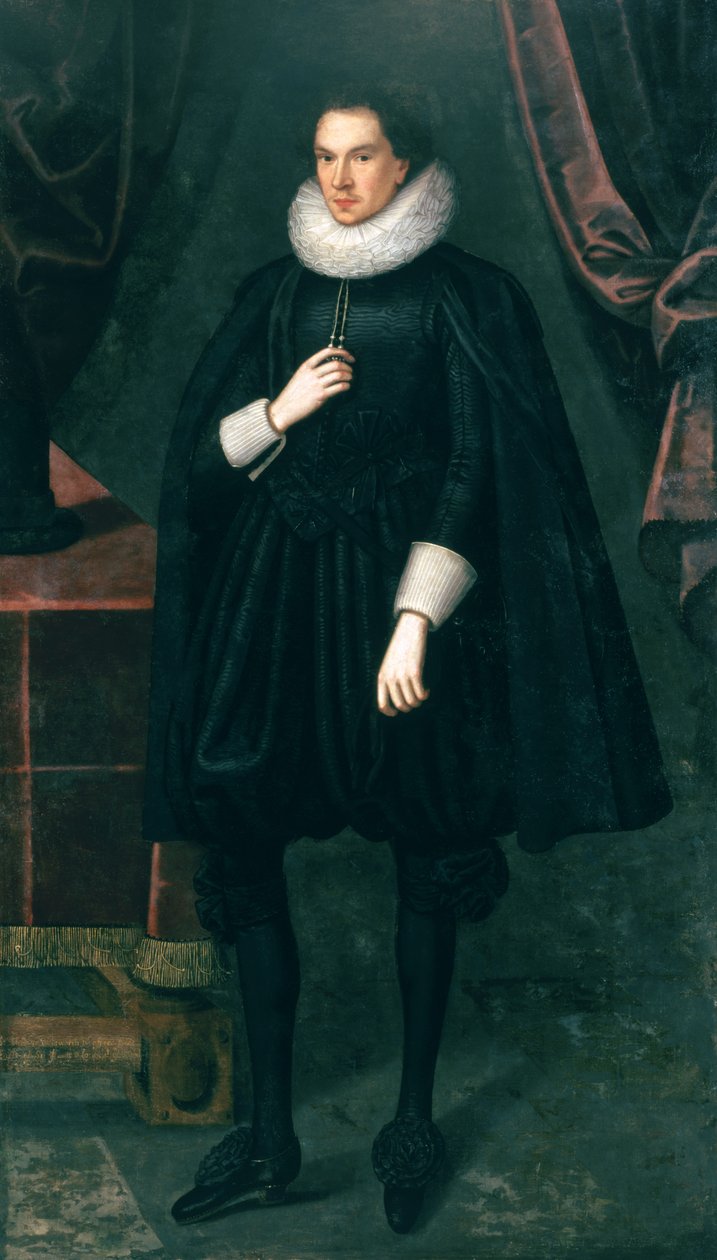 Sir Thomas Wentworth (1593-1641), ca. 1612-18 af Robert the Elder studio of Peake