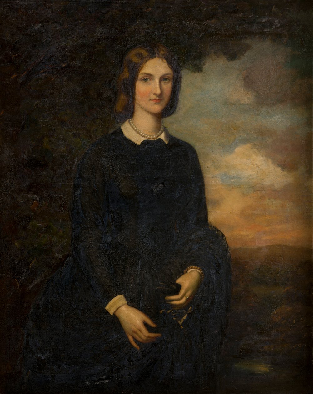 Portræt af Selina Weld Forester, grevinde af Bradford (1819-1894), ca. 1839-94 (olie på lærred) af Robert (after) Thorburn