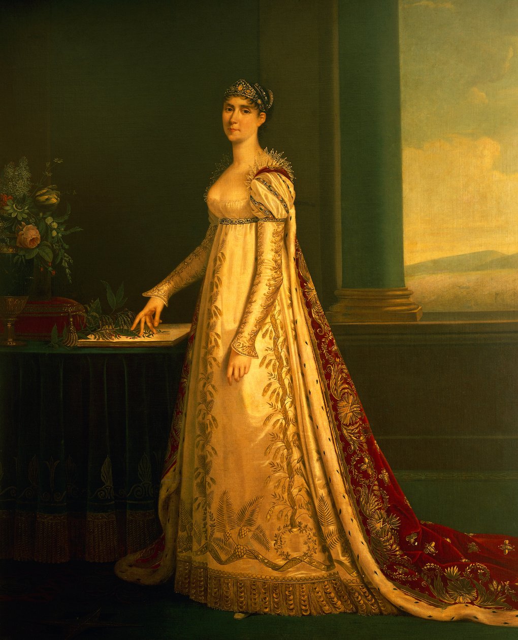 Portræt af Josephine Bonaparte (olie på lærred) af Robert (attr. to) Lefevre