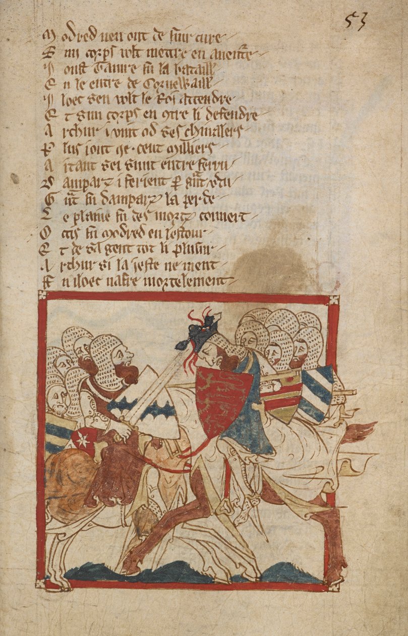 Arthur Mortally Wounded, illustration fra 