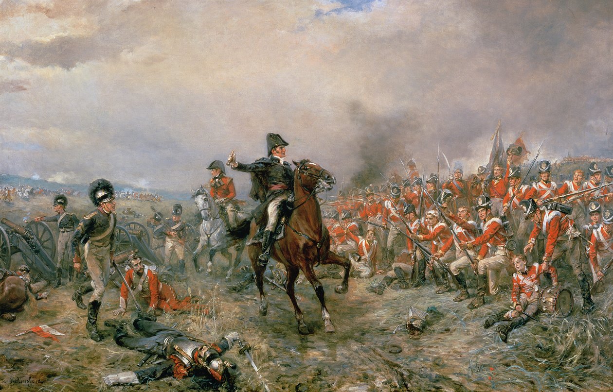 Hertugen af Wellington ved Waterloo af Robert Alexander Hillingford