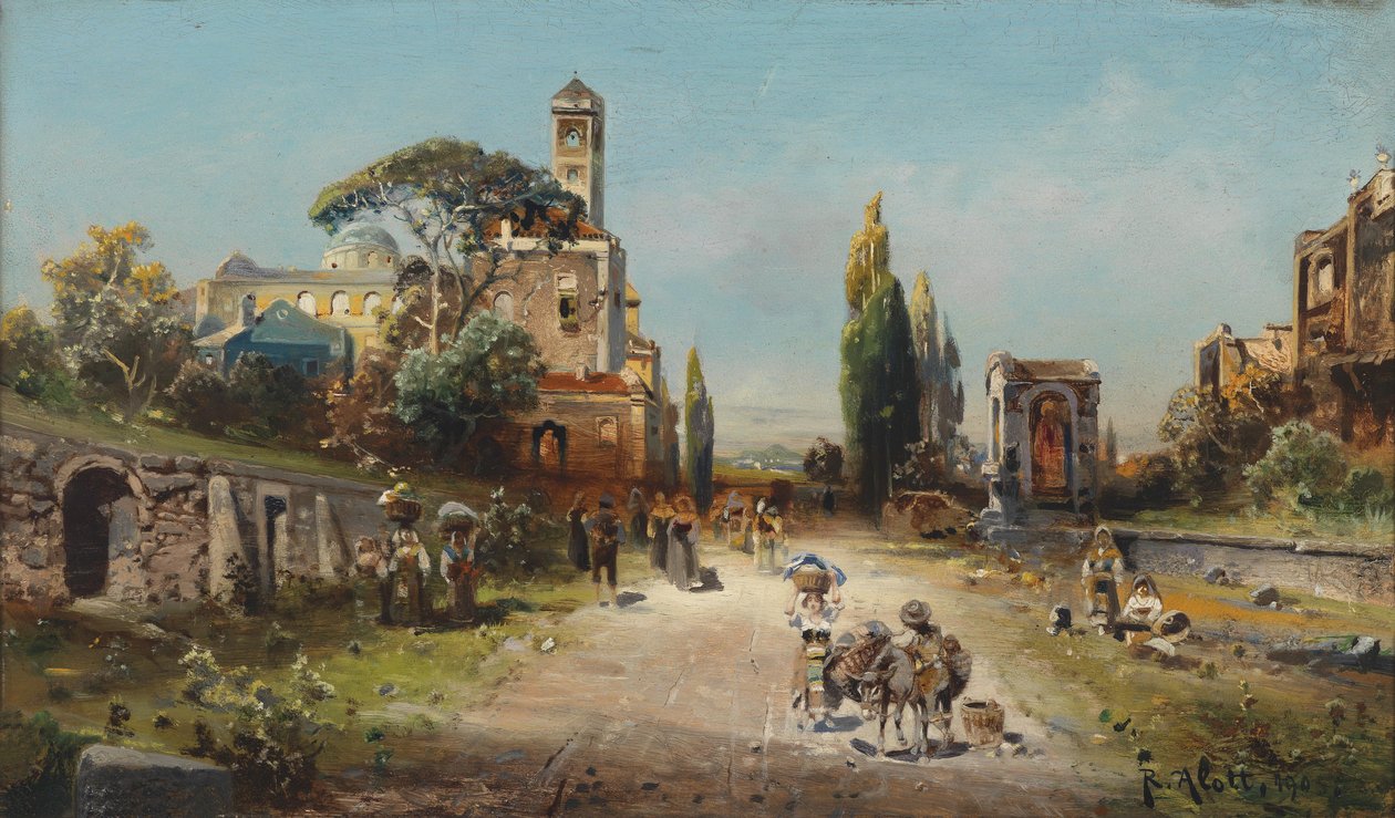 Robert Alott Via Appia 1905 af Robert Alott