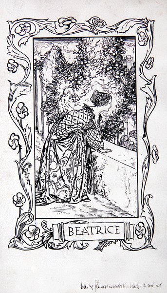 Beatrice, fra Shakespeares heltinder af Anna Murphy Jameson af Robert Anning Bell