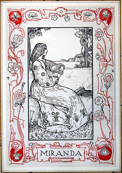 Miranda, fra Shakespeares heltinder af Anna Murphy Jameson af Robert Anning Bell