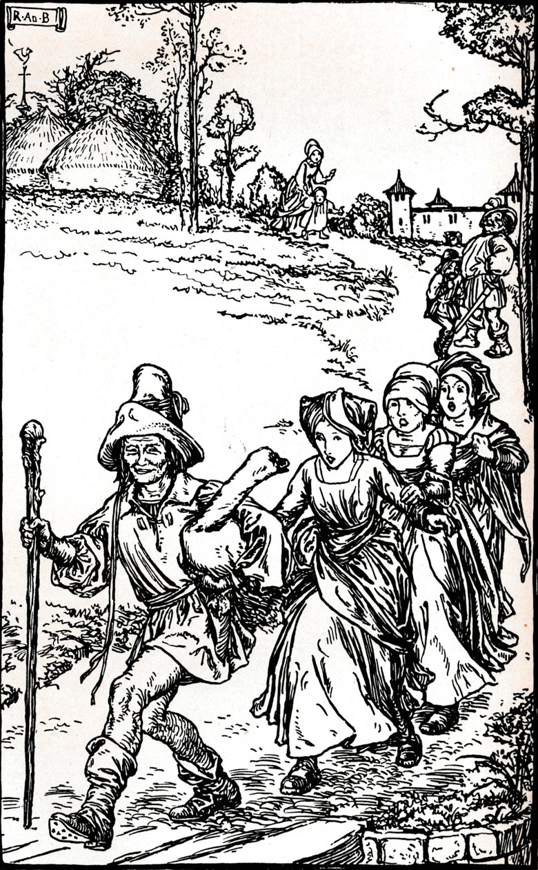 The Golden Goose from Grimms Household Tales, c1900 1901-1902 af Robert Anning Bell