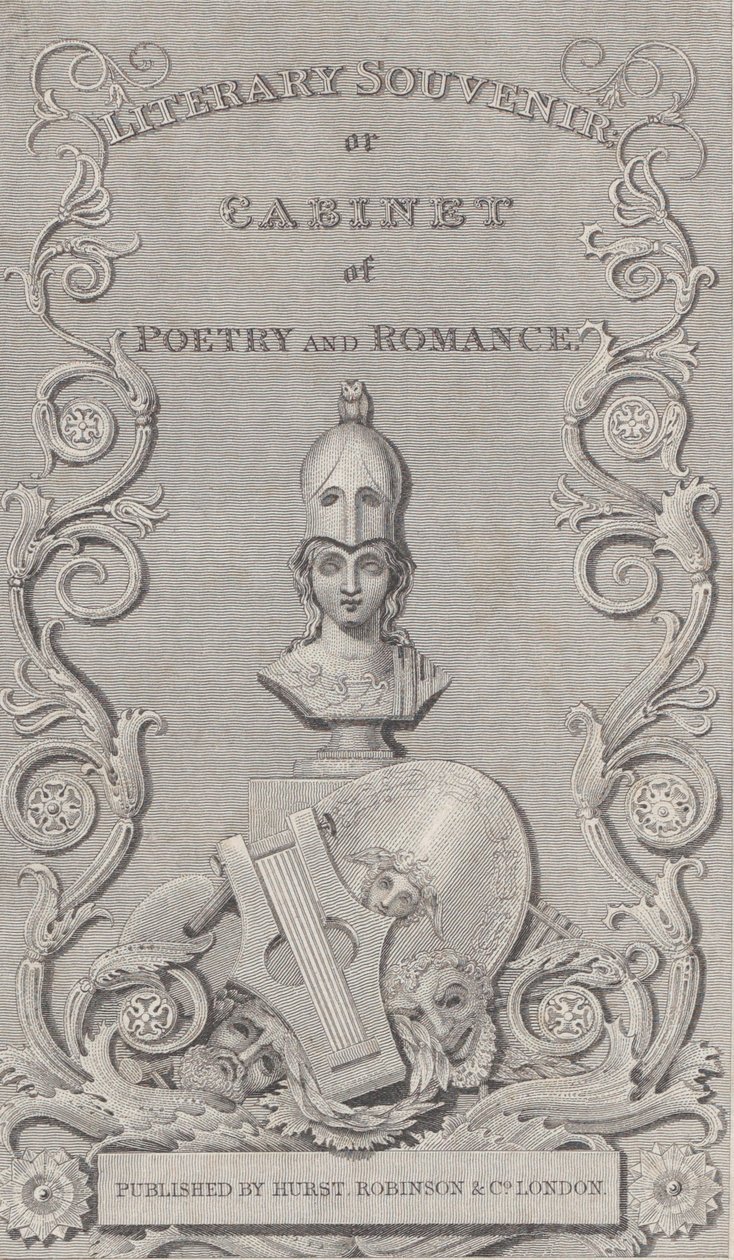 Handelskort til litterær souvenir, 1800-tallet. af Robert Baker