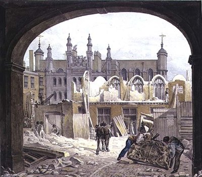 Blackwell Hall, King Street, Cheapside af Robert Blemell Schnebbelie