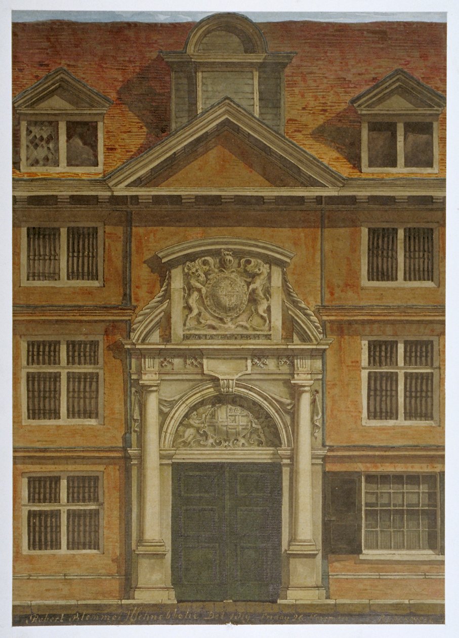 Blackwell Hall, City of London, 1819 af Robert Blemmell Schnebbelie