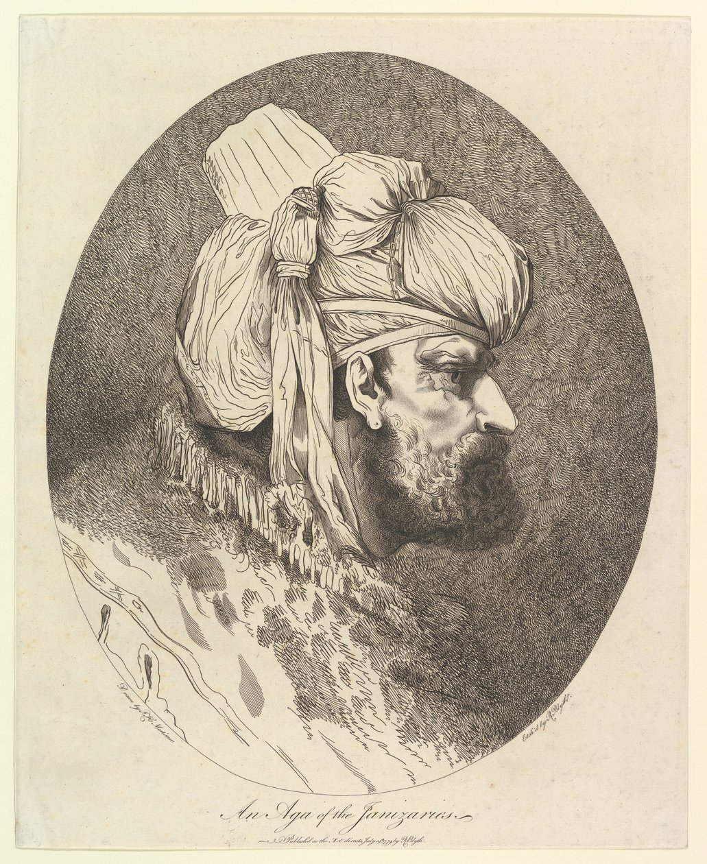 An Aga of the Janizaries, 19. juli 1779. af Robert Blyth