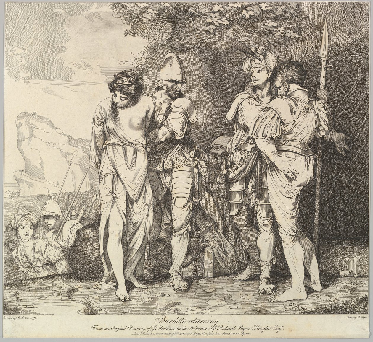 Banditti vender tilbage, 9. november 1780. af Robert Blyth