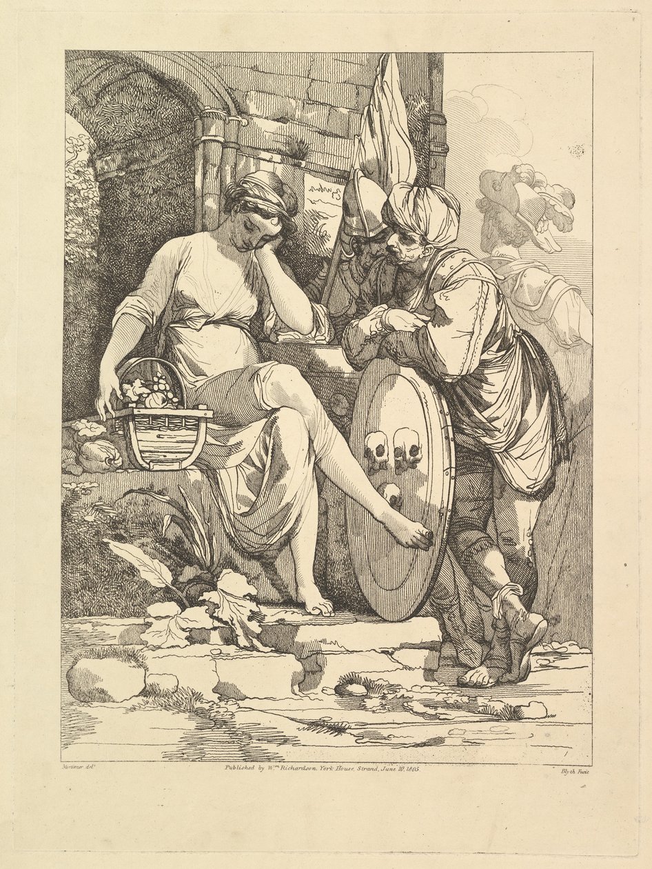 Banditti på markedet den 10. juni 1805. af Robert Blyth