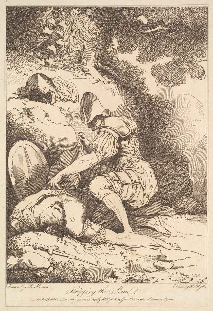 Stripping af de dræbte, 15. november 1779. af Robert Blyth