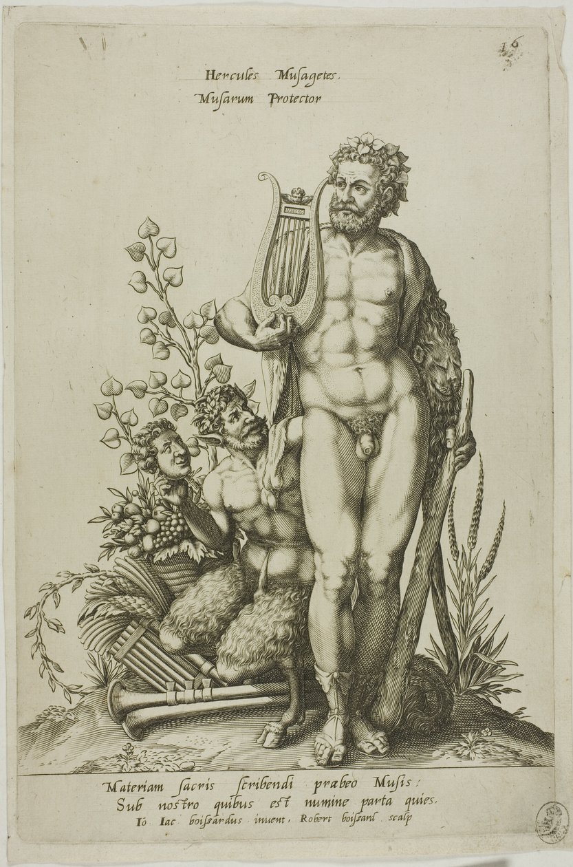 Herkules, plade 16 fra Parnassus Biceps af Robert Boissard