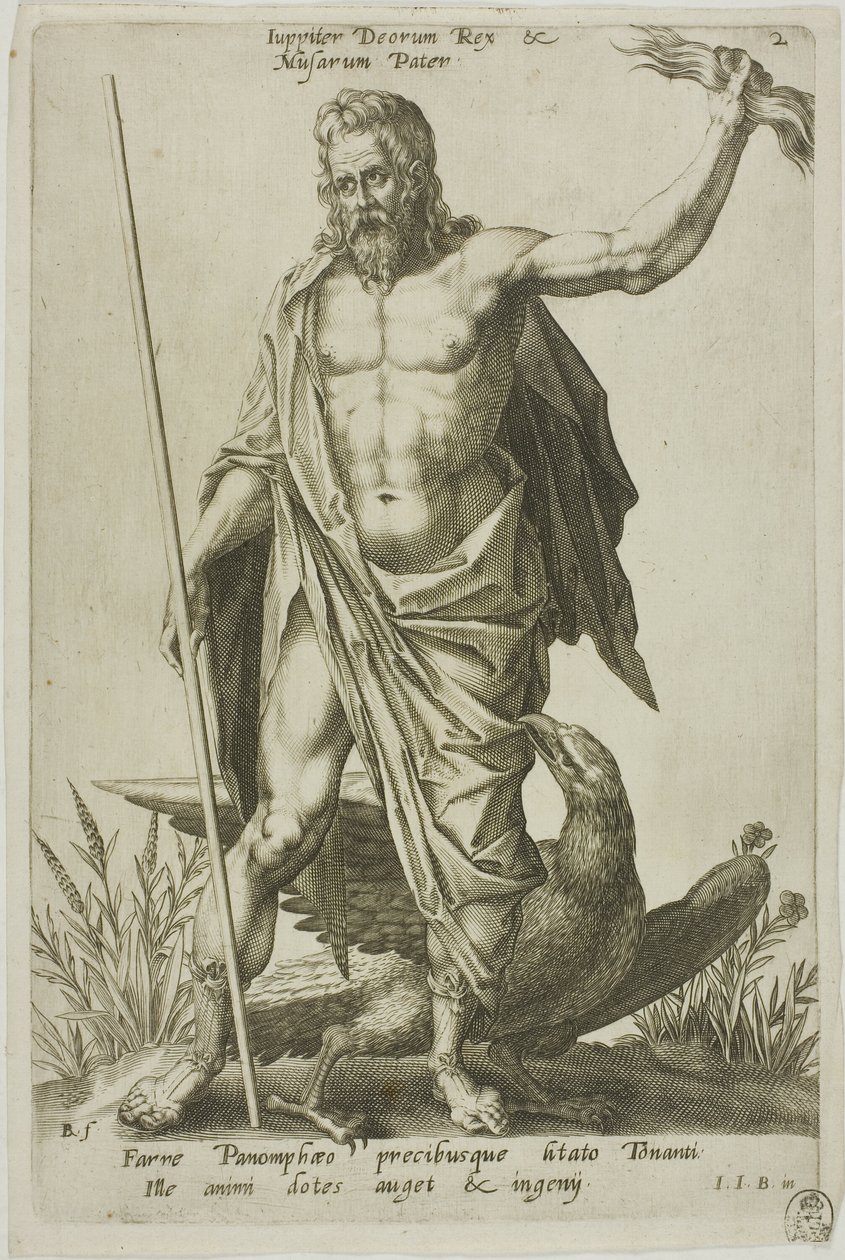 Jupiter, plade 2 fra Parnassus Biceps af Robert Boissard