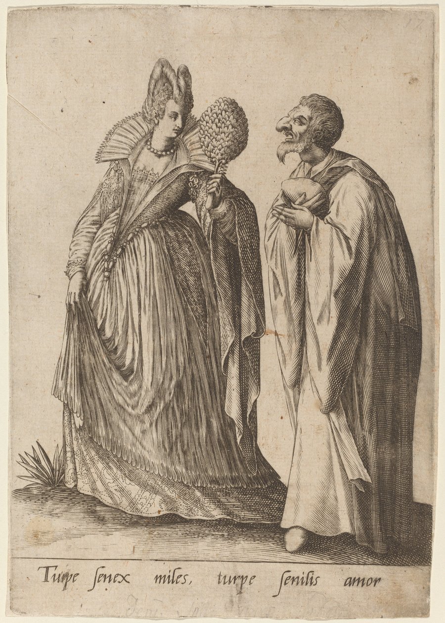 En vanæret gammel soldat..., 1570-1650. af Robert Boissard
