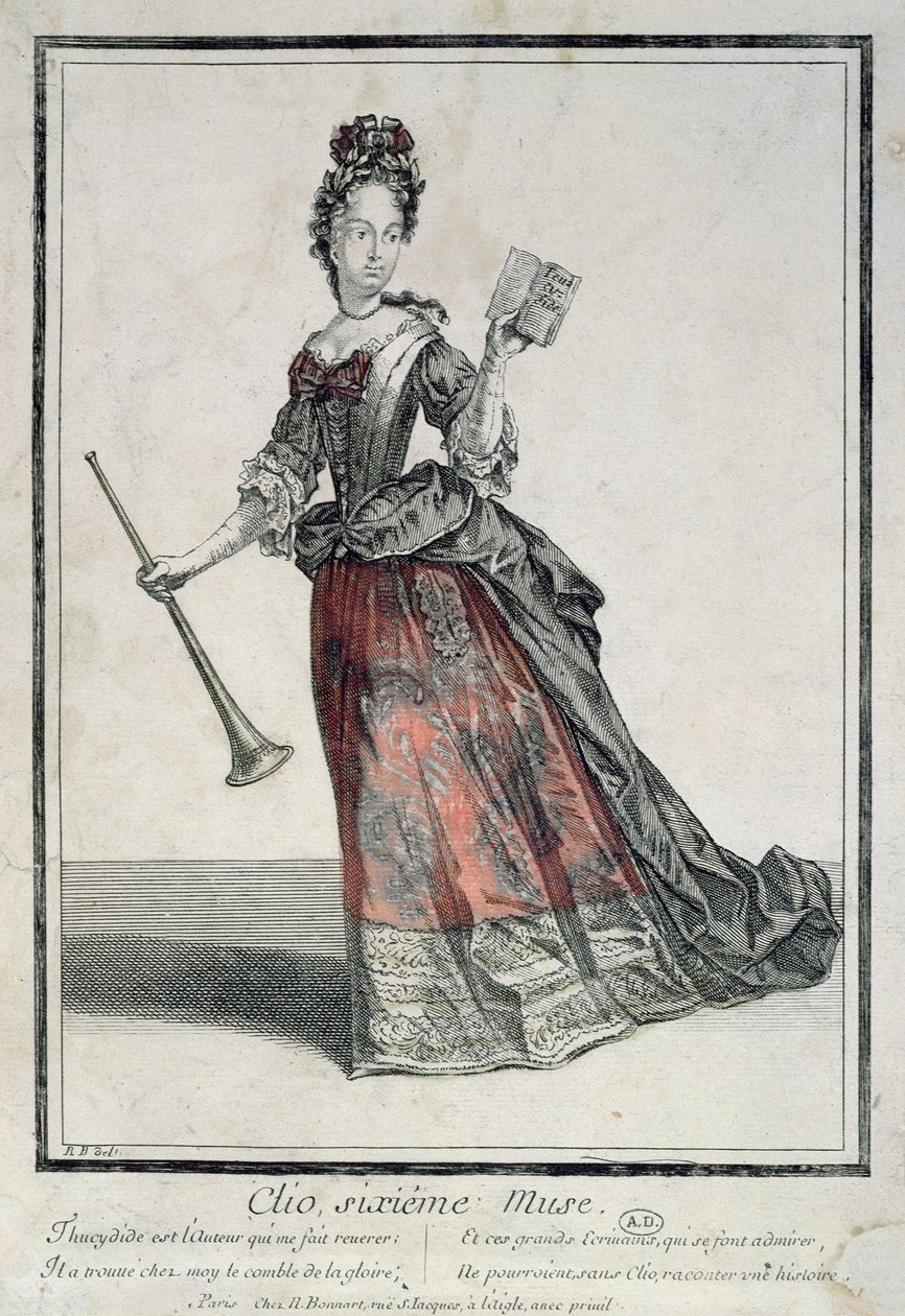 Clio, Muse of Epic Poesy and History af Robert Bonnart