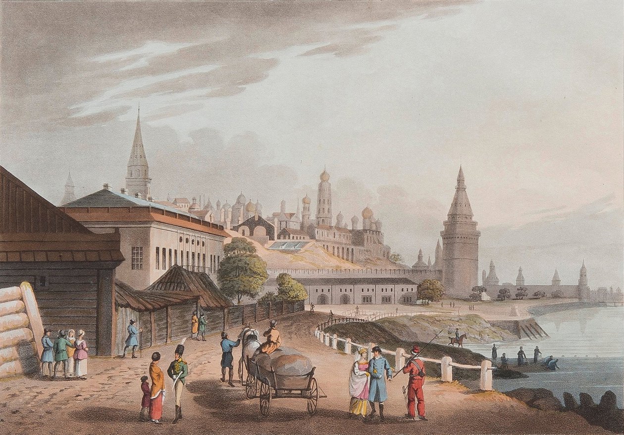 Kreml i Moskva, 1816 af Robert Bowyer