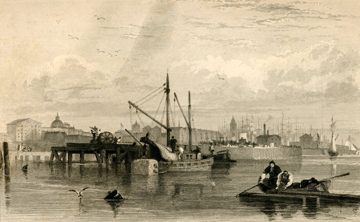 Liverpool, fra Mersey, nr. 1..., midten af det 19. århundrede. af Robert Brandard